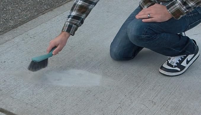 CAF Outdoor Cleaning EXIMO Waterless Concrete Cleaner, Oil Stain Remover for Driveway, Garage Floor, Basement and Walkway Surfaces, Natural Concrete Cleaner Powder Treatment, 36 lb Container