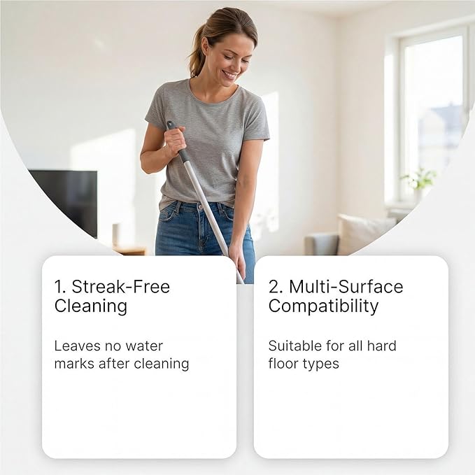 Floor Cleaning Solution Tablet 12pcs Deep Cleans for Multiple Hard Floors, Powerful Floor Cleaner Cleaning Solution Fresh Lemon Scent Compatible with Robot Mops & Wet/Dry Vacuums
