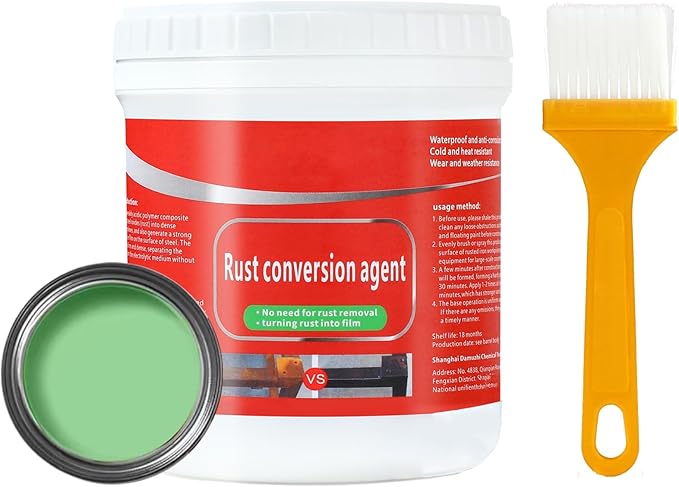 0.08 Gal Rust Remover for Metal, Rust Conversion Paint for Metal (Pack of 1,Green)