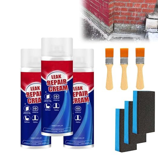 Bllosom Leak Repair Waterproof Sealant Spray,Waterproof Patch & Seal Rubberized Sealant Spray,Liquid Sealant Spray,Waterproof Roof Sealant (Blue,3pcs)