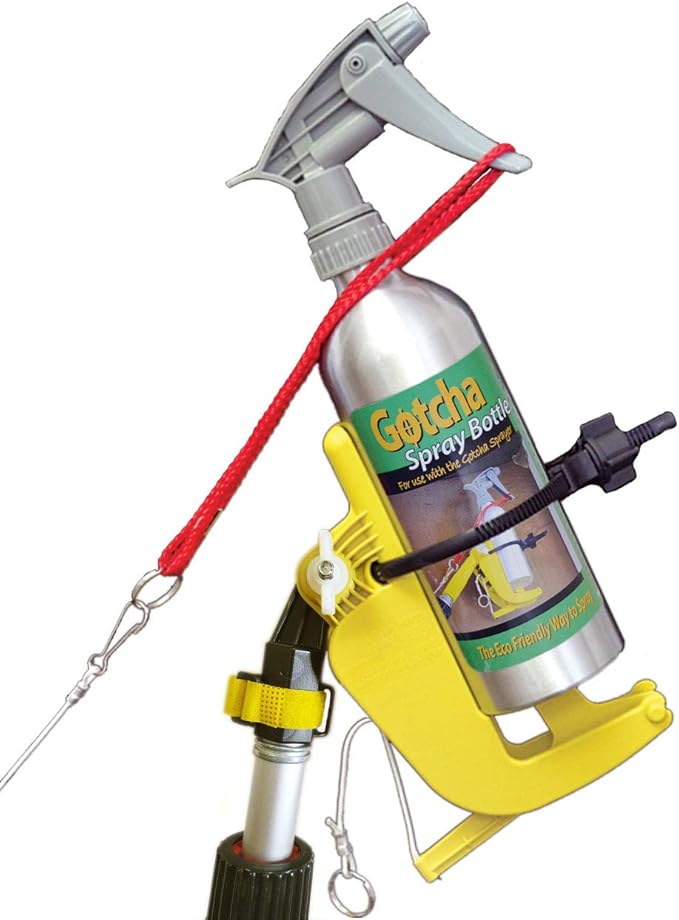 Pro Extension Pole Adaptor. Spray Aerosol Cans, Our Powder Duster, and Our Spray Bottle from an Extension Pole (All Sold Separately)