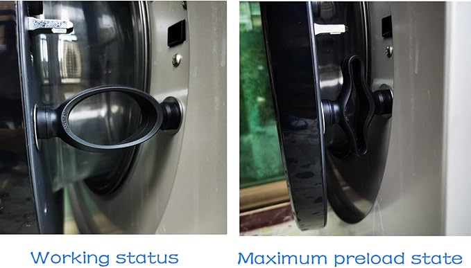washing machine door prop,prevent holdy moldy Helps your Washer Dry Properly to Prevent Odors (dark grey) (BLACK)