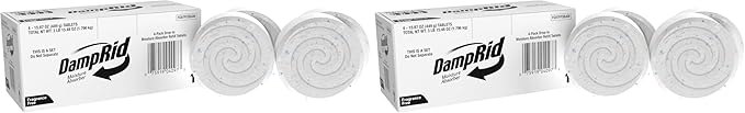 DampRid Moisture Absorber Drop-In Tablet Refill Pack, Fragrance Free, 15.8 oz., 8 Pack, Attract and Trap Excess Moisture and Eliminate Musty Odors for Cleaner, Fresher Air