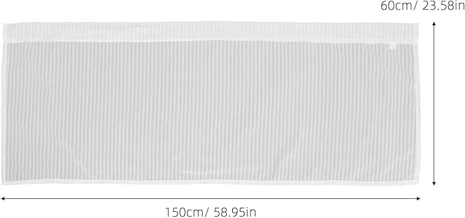 Short Cabinet Curtains for Small Windows 150x60cm Sheer Coffee Color Light Filtering Drapes Kitchen Cupboard Privacy Panels