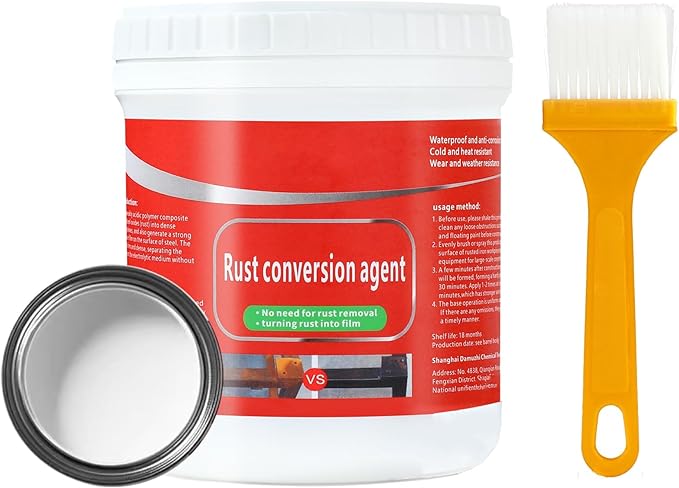 0.08 Gal Rust Remover for Metal, Rust Conversion Paint for Metal (Pack of 1,White)