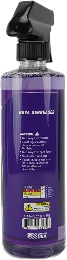 Nova Heavy Duty Automotive Degreaser – 16 oz each (Pack of 2) | Removes Grease, Brake Dust & Grime | Fast-Acting Cleaner for Engine, Garage, Car Detailing | Industrial Strength Formula