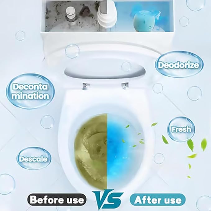 3Pcs Dinosaur Toilet Bowl Cleaner Bottle, Automatic Toilet Tank Cleaner for Long-Lasting Cleaning and Deodorizing, 2026 Upgraded Cute Dinosaur-Shaped Gel Freshness for Bathroom (3*Ocean Flavor)