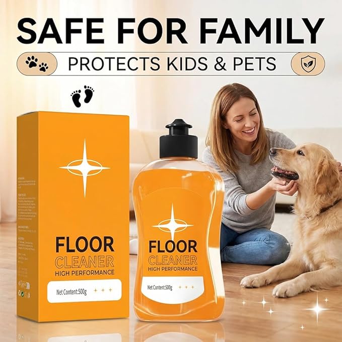 RAINPOT Floor Cleaner for Mopping, 17 fl oz Multi-Surface Floor Cleaning Solution, Streak-Free & Quick Dry Formula for Hardwood, Tile, Laminate & Vinyl Floors (1 PACK)