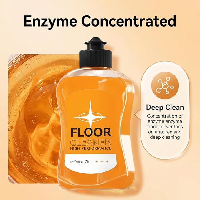 RAINPOT Floor Cleaner for Mopping, 17 fl oz Multi-Surface Floor Cleaning Solution, Streak-Free & Quick Dry Formula for Hardwood, Tile, Laminate & Vinyl Floors (1 PACK)