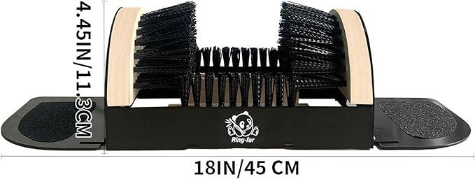 Boot Scrubber with Side Panels, Heavy Duty Outdoor Boot Cleaner Brush, Weather Resistant Steel Frame Shoe Brush, Mud and Dirt Remover for Farm, Garage, Entryway, Work Boots and All Shoe Sizes