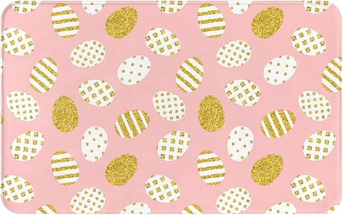 Easter Pink Mat Add Charm to Your Home with a Fall Door Mat Outside Indoor Outdoor Area Rugs Front Doormats for Entrance 20x32 inch
