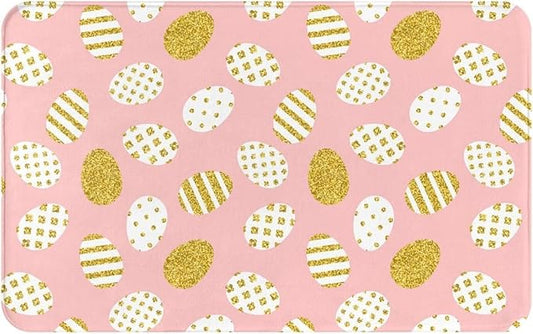 Easter Pink Mat Add Charm to Your Home with a Fall Door Mat Outside Indoor Outdoor Area Rugs Front Doormats for Entrance 20x32 inch