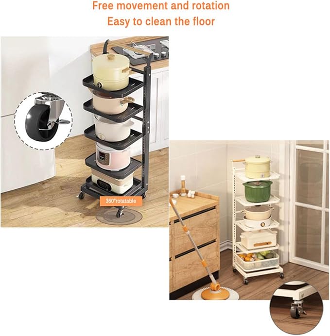 Saucepan Lid nizer for Kitchen Cupboard Microwave Rack Shelf White 3 * 3 Boards