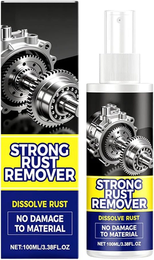 Rust Remover Spray for Metal - 2026 Upgrade Heavy Duty Metal Cleaner for Vehicles, Tools, Chains, Iron Out Rust Stain Remover, Multi-Surface Cleaner, Fast-Acting Oxidation Remover (1)