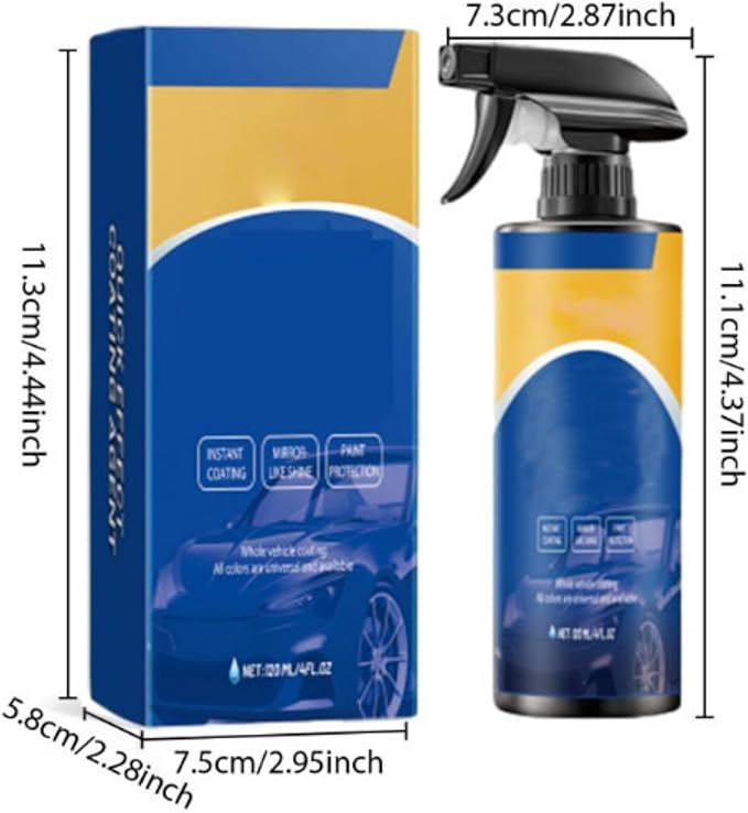 Quick Effect Coating Agent for Car, Advanced Car Quick-acting Coating Agent Spray, Undersunny Car Shine, High Protection, ong-Lasting Protection, Renovation, And Paint Repair (1)