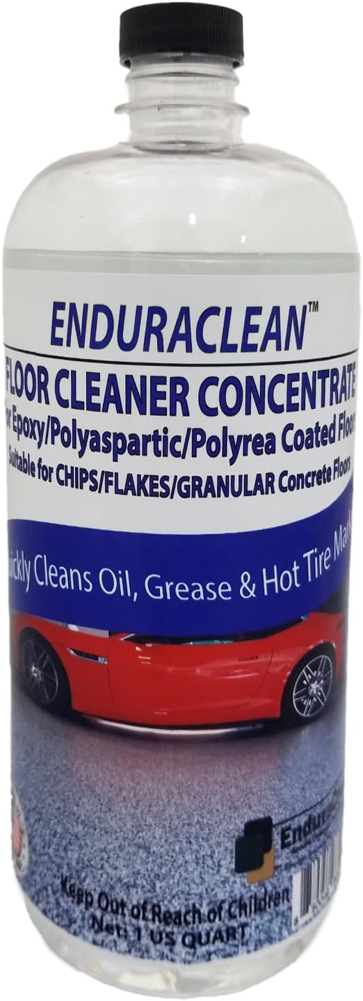 Marblelife EnduraCLEAN Garage and Indoor Concrete Floor Coating Cleaner, Effective Basement & Garage Floor Cleaner, Concrete Cleaner, Ready-To-Use Cement Cleaner & Degreaser, 32 oz Concentrate