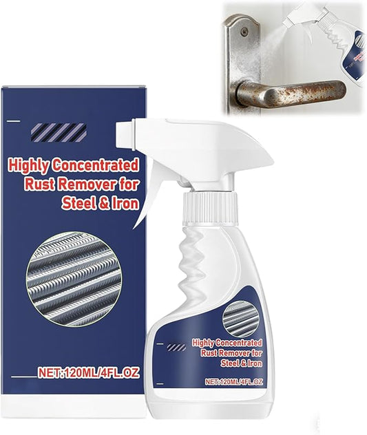 SakerPlus Powerful Rust Remover for Metal and Stainless Steel, Multipurpose Rust Remover Spray, Fast-Acting Cleaner for Tools & Surfaces (1pcs)