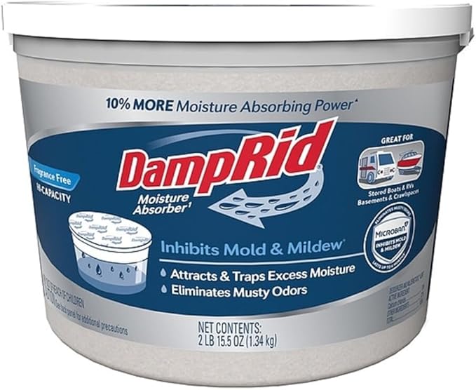 WM Barr Damp Rid Fg50t 2 Lb Frangrance Free Hi-Capacity Moisture Absorbers