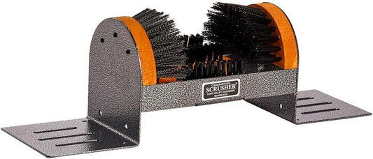 Scrusher Big Boot Cleaner - Extra Wide Heavy Duty Boot Brush/Shoe Cleaner, Weather Resistant Steel Frame, Made in The USA
