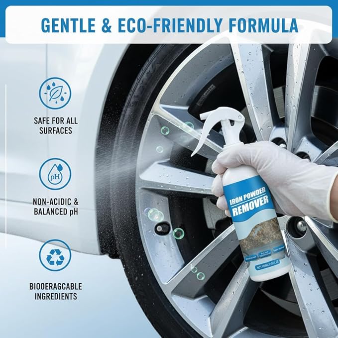 2026 New Multi-functional Quick-acting Rust Removal Spray, Fast-acting Spray to Remove Iron, Portable Car Rust Removal for Metal, Tools, Cars, Chains (3PCS)