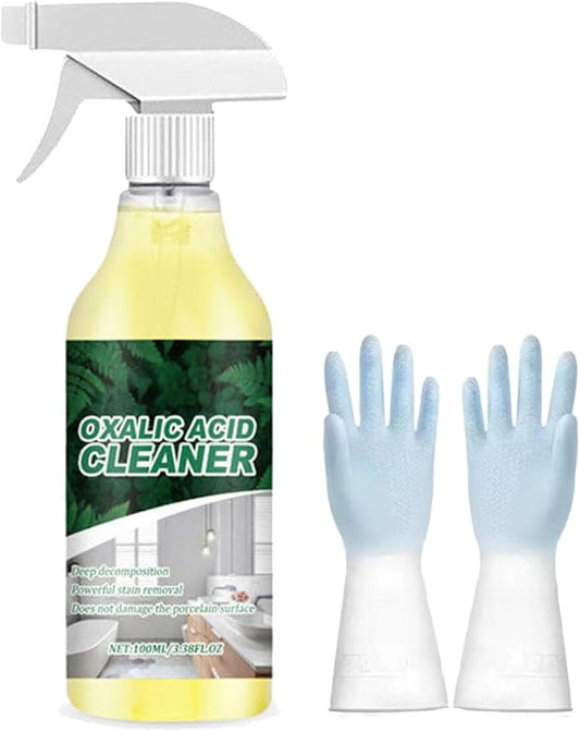 Oxalic Acid Powerful Stain Cleaner, Oxalic Acid Cleaner Spray,Multi-purpose Oxali𝐜 Aci𝐝 Stain Removal Cleaning Spray,For Floor Countertop and Toilet (1)
