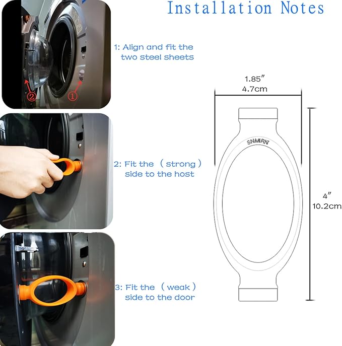washing machine door prop,prevent holdy moldy Helps your Washer Dry Properly to Prevent Odors (dark grey) (ORANGE)