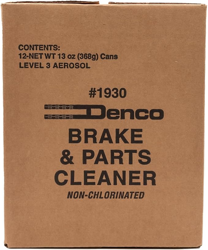 Denco #1930 Brake & Parts Cleaner Spray, Non-Chlorinated, Fast-Drying Degreaser, Low Odor Aerosol, 15.3oz (13oz net wt) (Case of 960)