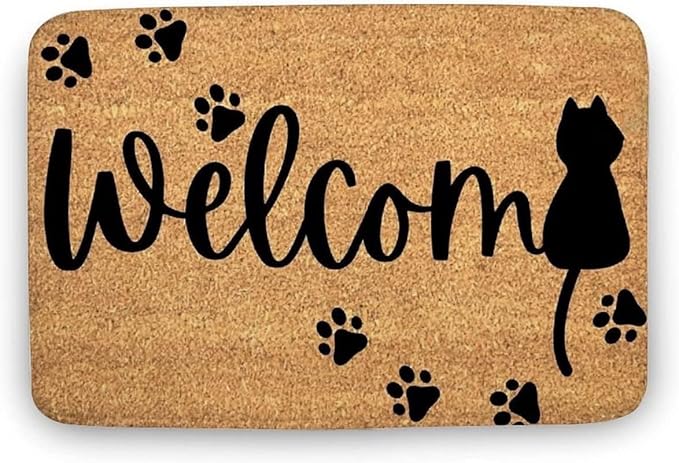 New Welcome Sunflower Door Mat Flower Theme Doormat Spring Decor Gift Front Door Mat Home Decor Welcome Mat Indoor Doormat Front Back Door Mat Gift for Women Men 20x32 Inch