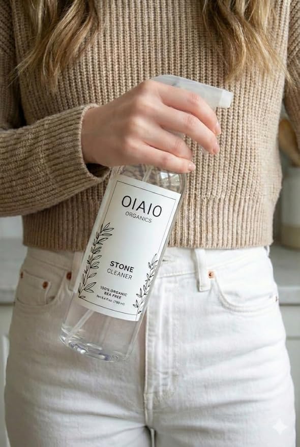 Non-Toxic Bathroom Tile Cleaner - Natural Organic Ingredients that Truly Perform - 24oz - Light Coconut, Citrus & Wood Scent
