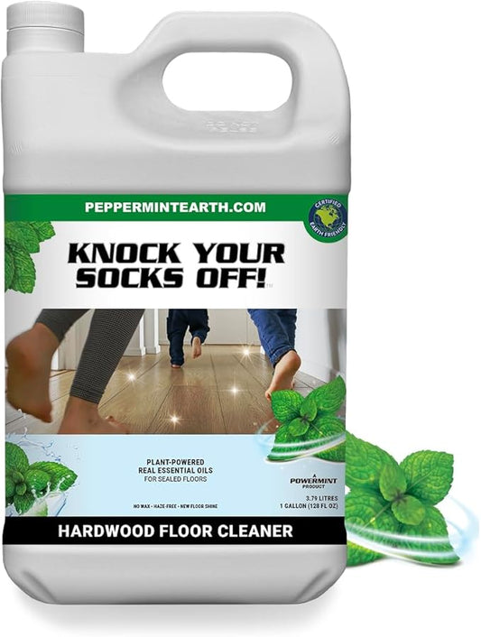 Powermint 1 Gallon ‘Knock Your Socks Off!’ Hardwood Floor Cleaner