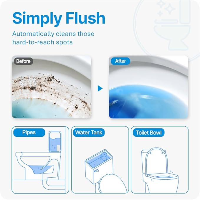 Fresh & Fresh Automatic Toilet Bowl Cleaners - 16 Bottles(UPTO 2500 FLUSHES/Bottle), Commercial and Residential Toilet Cleaner 3-4 MONTH Lasting Toilet Bowl Cleaner Bottle