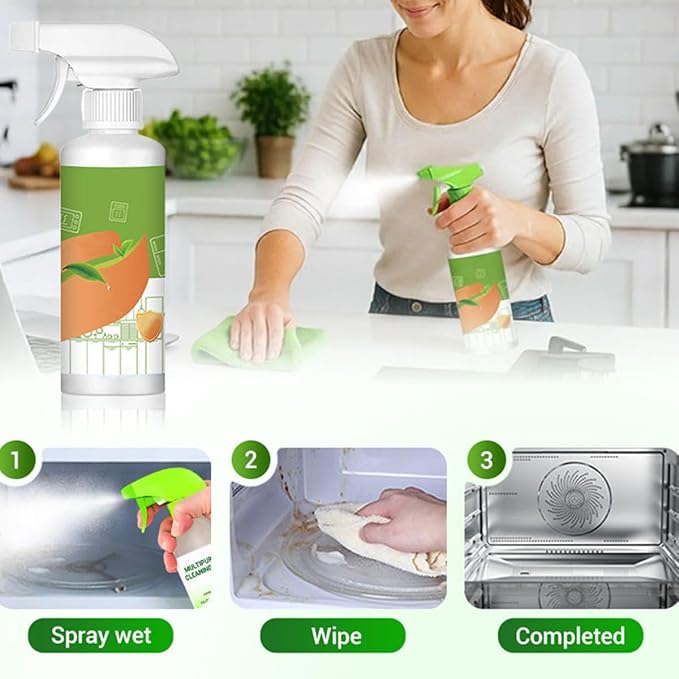 Electrolyzed Ion Kitchen Cleaner Spray, Multi-purpose Household and Kitchen Cleaning Spray, Convenient Handheld Cleaner for Home Family (1PCS)