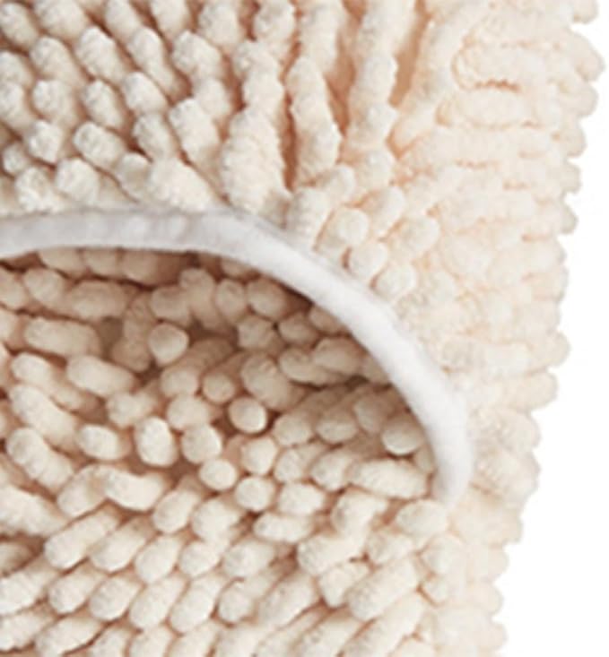 Mop Shoes for Home Cleaning, Polyester Base Board Cleaner for Dust Removal, apricot