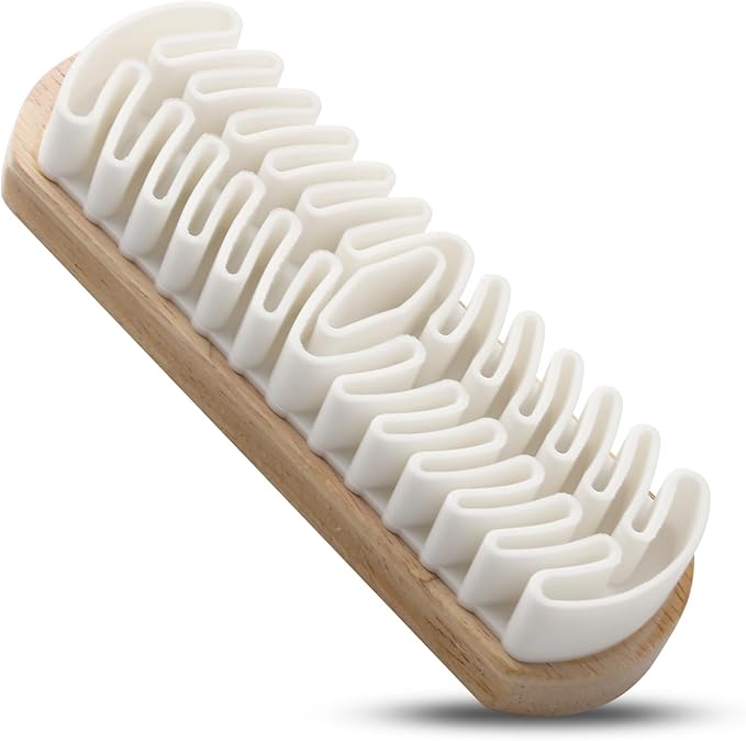 Suede Cleaning Brush – Nubuck & Suede Stain Remover – Brush with Lotus Wood Handle – Lifts Nap & Restores Texture – Ideal for Shoes, Boots, Bags, Belts & Furniture