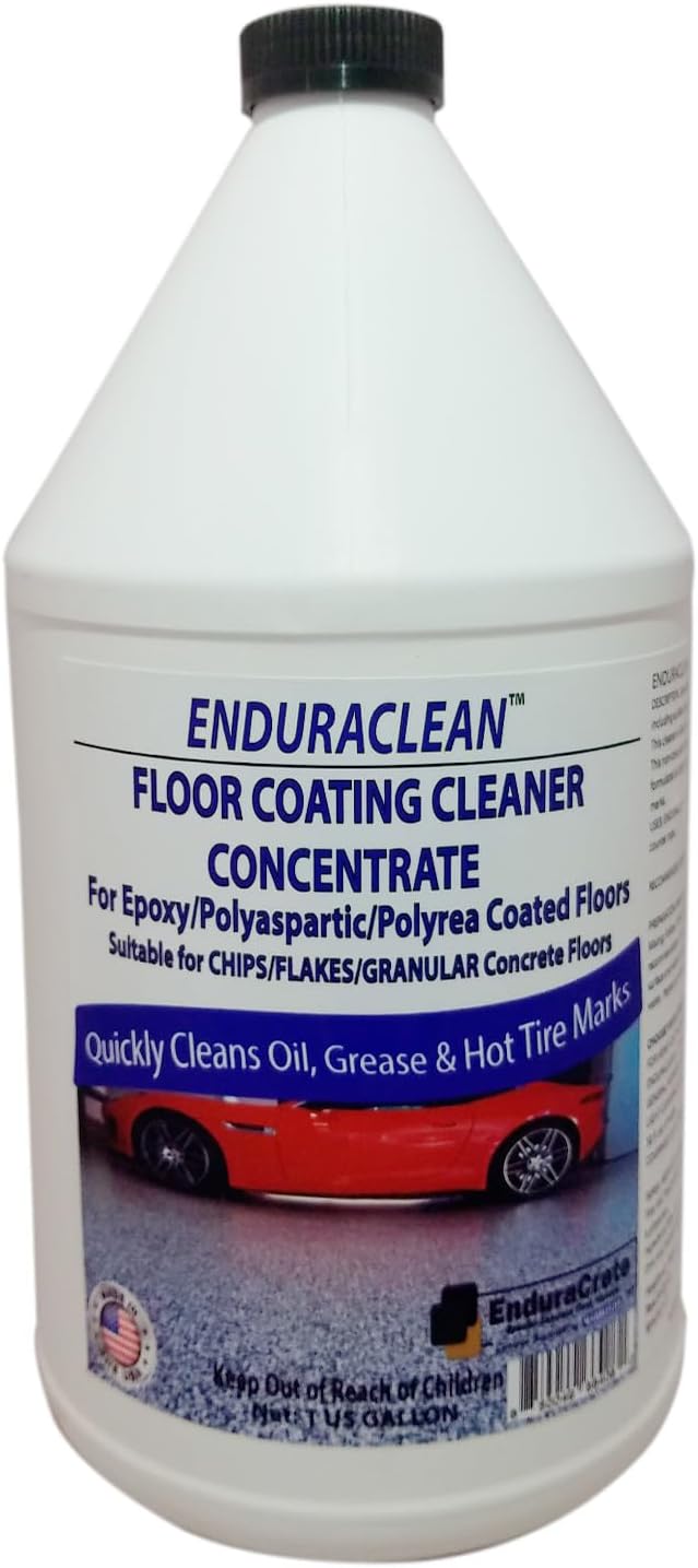 Marblelife EnduraCLEAN Garage and Indoor Concrete Floor Coating Cleaner, Effective Basement & Garage Floor Cleaner, Concrete Cleaner, Ready-To-Use Cement Cleaner & Degreaser, 128 oz Concentrate