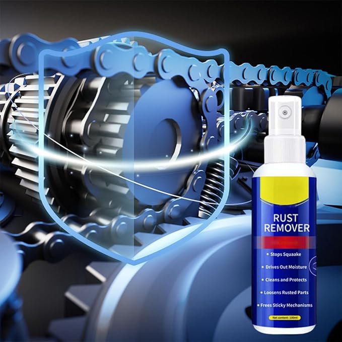Anti-Rust Lubricant Spray & Rust Remover,Multi-Purpose Lubricant Rust Remover Spray for Metal,Penetrating Oil & Anti-Rust Spray for Vehicles, Tools, Chains (1PCS)