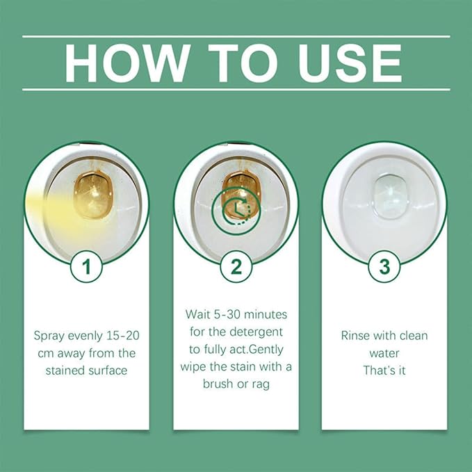 Oxalic Acid Powerful Stain Cleaner,Multi-purpose Stain Removal Cleaning Spray for Floor Countertop and Toilet (1PCS)