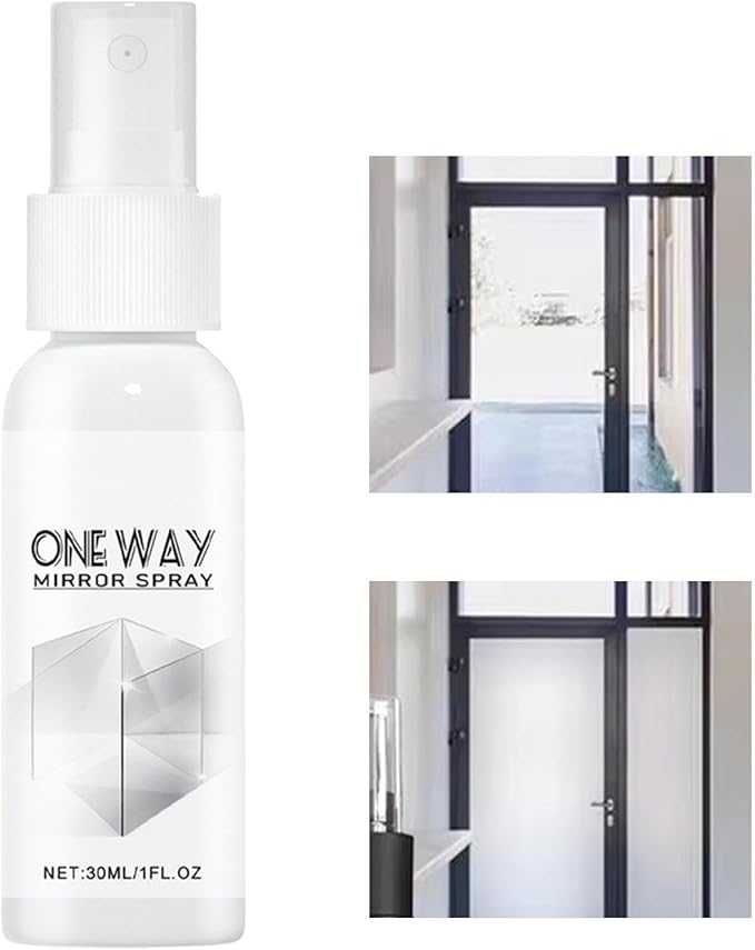 Glass Cleaner - Anti Fog Mirror Spray Solution, Windshield Stain Removal Liquid with Clear Vision Formula Protection, Quick Wipe Cleaning Function, Ideal for Car Bathroom Kitchen Surfaces