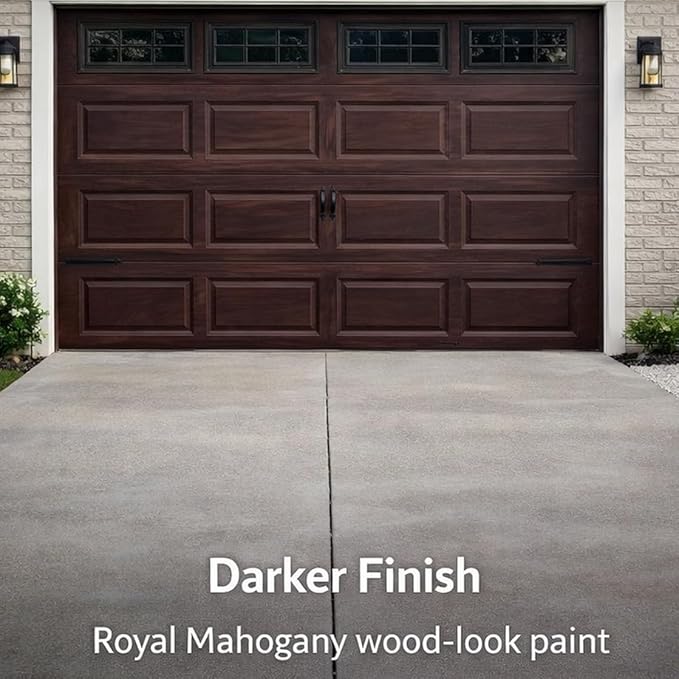 Wood Look Paint Kit for Garage Doors (Royal Mahogany)