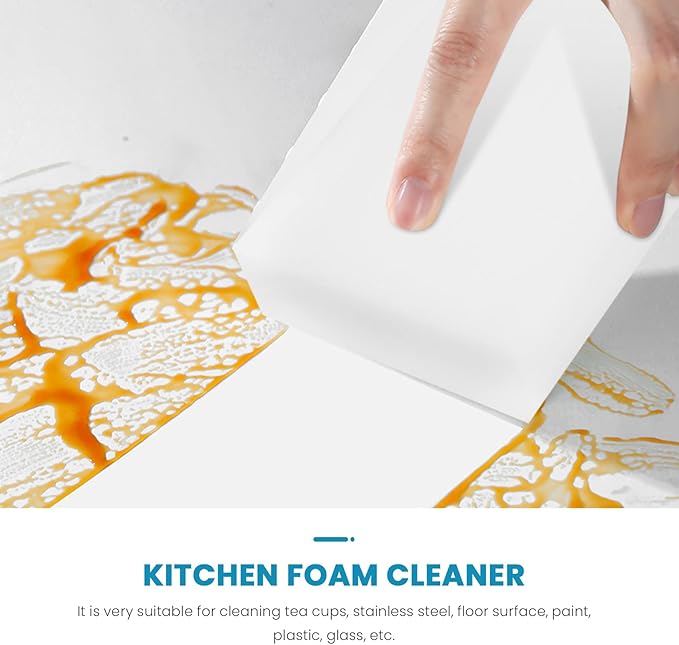 Magic Cleaning Sponges Eraser, Household Sponge Eraser Cleaner Foam Cleaning for Kitchen, Furniture, Car, Leathe (50 Pack)