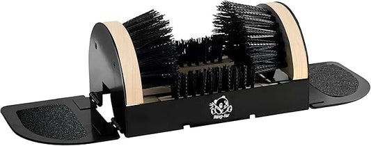 Boot Scrubber with Side Panels, Heavy Duty Outdoor Boot Cleaner Brush, Weather Resistant Steel Frame Shoe Brush, Mud and Dirt Remover for Farm, Garage, Entryway, Work Boots and All Shoe Sizes
