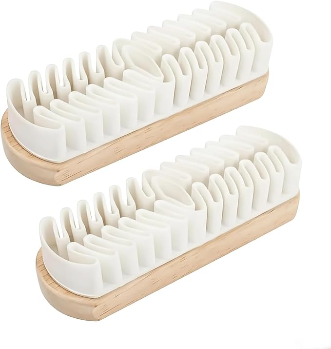 2Pcs Suede Brush for Shoes, Nubuck Brush Suede Eraser Suede Shoe Brush Suede Shoe Cleaner, Rubber Shoe Brush for Shoes, Bags, Coats, and Suede Accessories