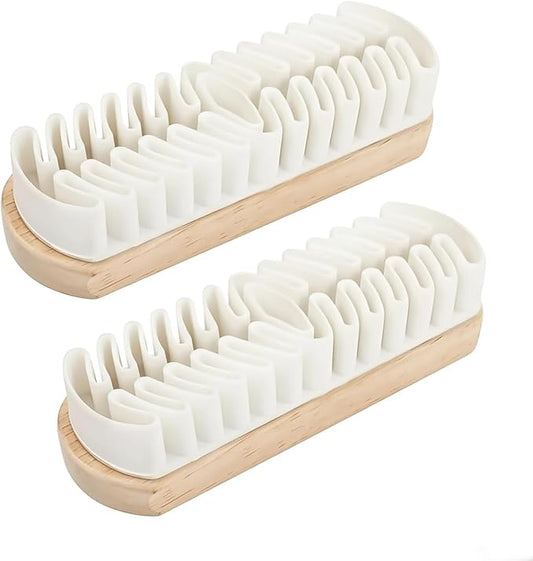 2Pcs Suede Brush for Shoes, Nubuck Brush Suede Eraser Suede Shoe Brush Suede Shoe Cleaner, Rubber Shoe Brush for Shoes, Bags, Coats, and Suede Accessories