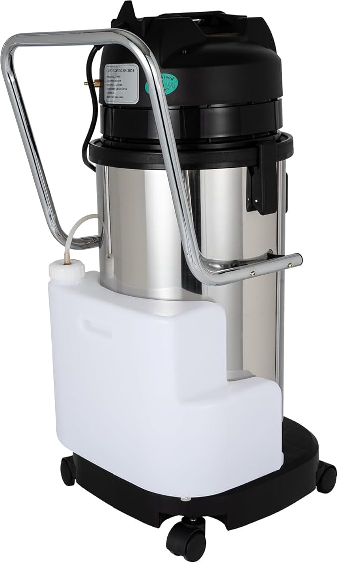 40L/11Gal Commercial Cleaning Machine, Portable 2 in 1 Multi-Purpose Wet Dry Vacuum Cleaner Extractor 110V 1034W Vacuum Extractor Dust Cleaner with Universal Wheels (40L)