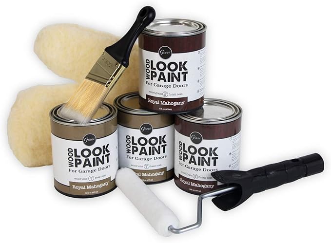 Wood Look Paint Kit for Garage Doors (Royal Mahogany)