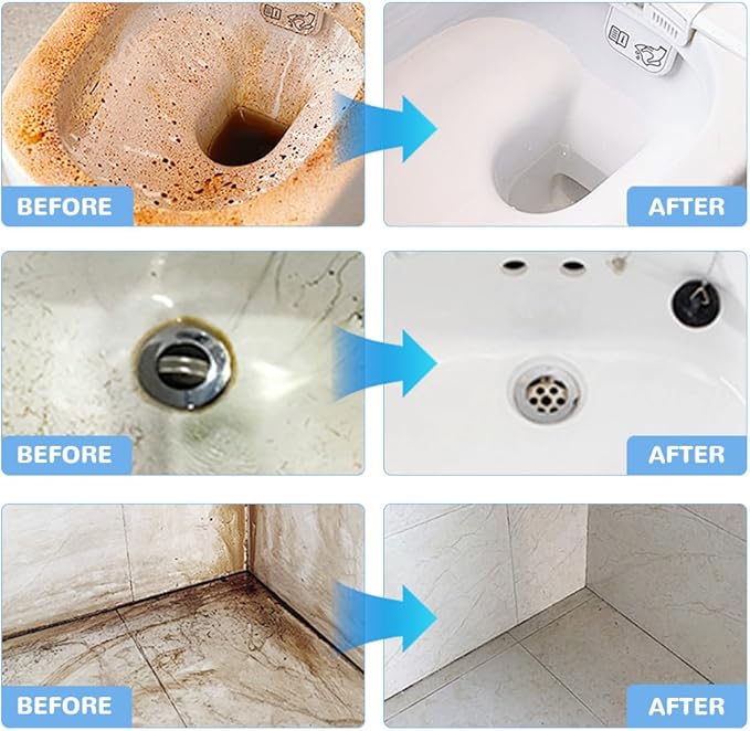 AIIONP 2026 Upgraded Bathroom Descaler Foam Cleaner, Multipurpose Bathroom Foam Cleaner Stubborn Stains Cleaner, Bathrooms Descaler Cleaner Spray, All Purpose Rinse Cleaning Foam for Bathrooms (2)