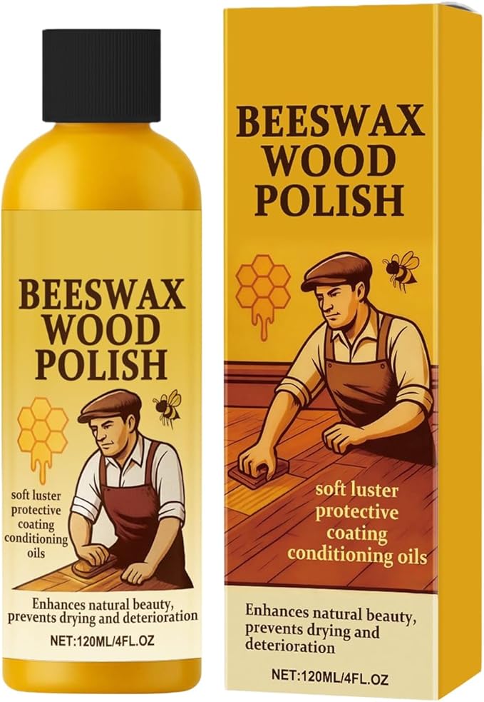 Wood Furniture Polish - Scratch Repair Dust Remover | Cleaner For Bedroom, Living Room Dining Room Apartment, Entryway, Cabinet, Table, Shelf, Desk, And Chairs