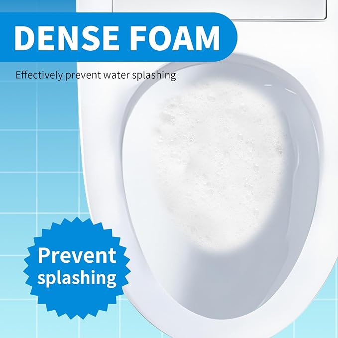 MAMADOU Foam Shield Smart Toilet Special Foaming Agent Splash Toilet Bowl Cleaner Deodorizing Stain-Resistant Cleaning Liquid For Fresh Bathroom 100ml 4Pack
