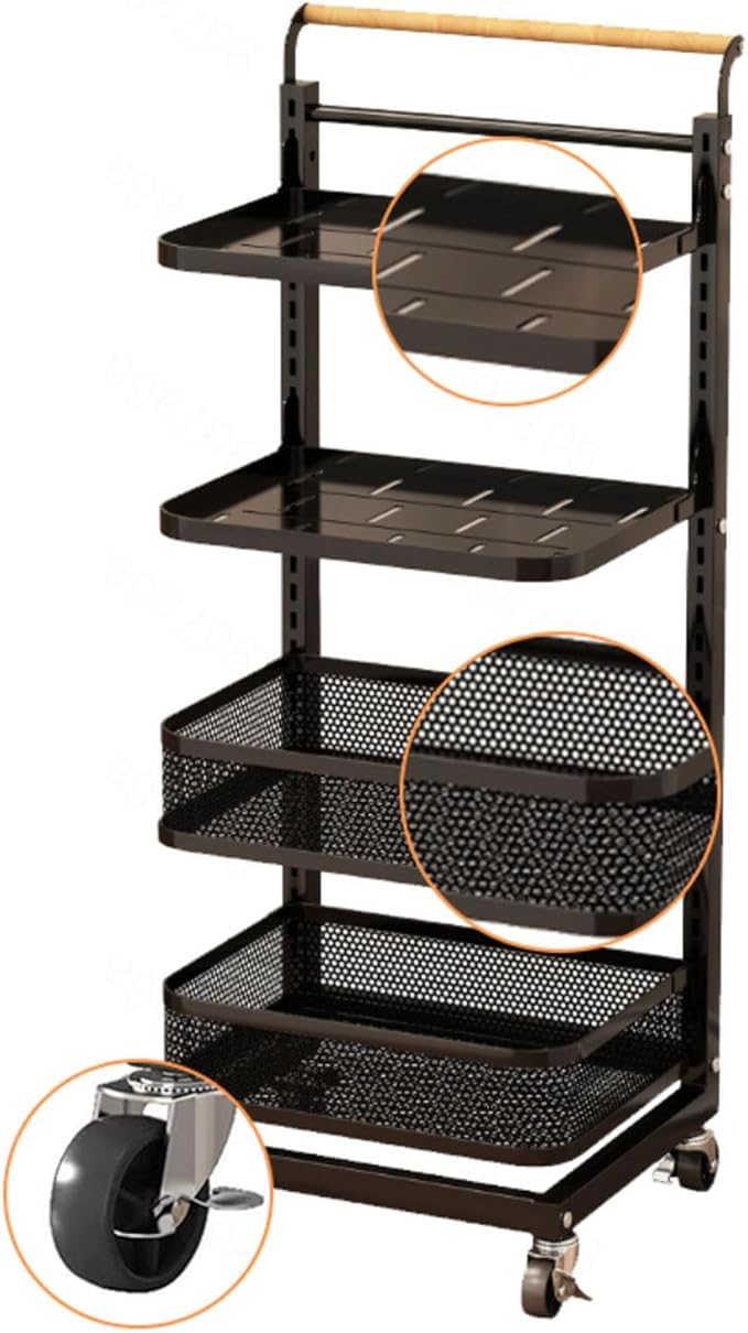 Kitchen Storage Rack nizer for Pots Pans and Lids Drawer and Cupboard Storage Solution with Corner Design for Large Capacity White