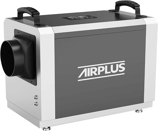 AIRPLUS 5000 Sq. Ft Dehumidifier for Home and Basement, 53 Pint Portable Dehumidifiers with Drain Hose for Large Room, Quiet Sleep Mode Dehumidifier for Bedroom, RV De humidifier for Inside Camper